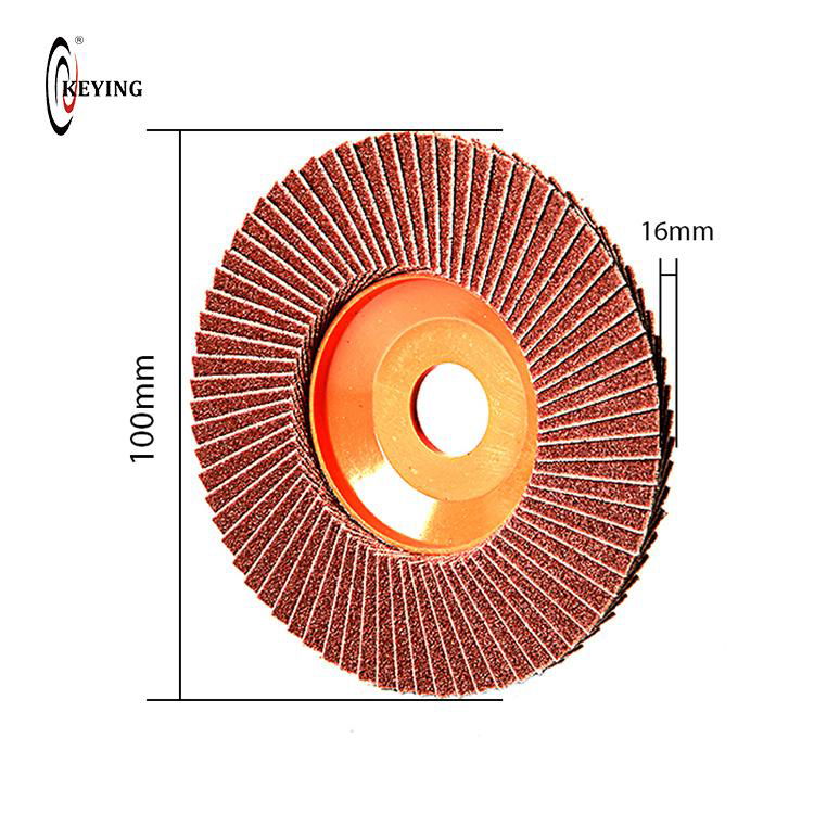 Stock lots 4'' emery cloth Flap Disc Durable Calcine Aluminum Abrasive Disc 4