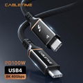 CABLETIME USB-IF Cetified USB4 CABLE by