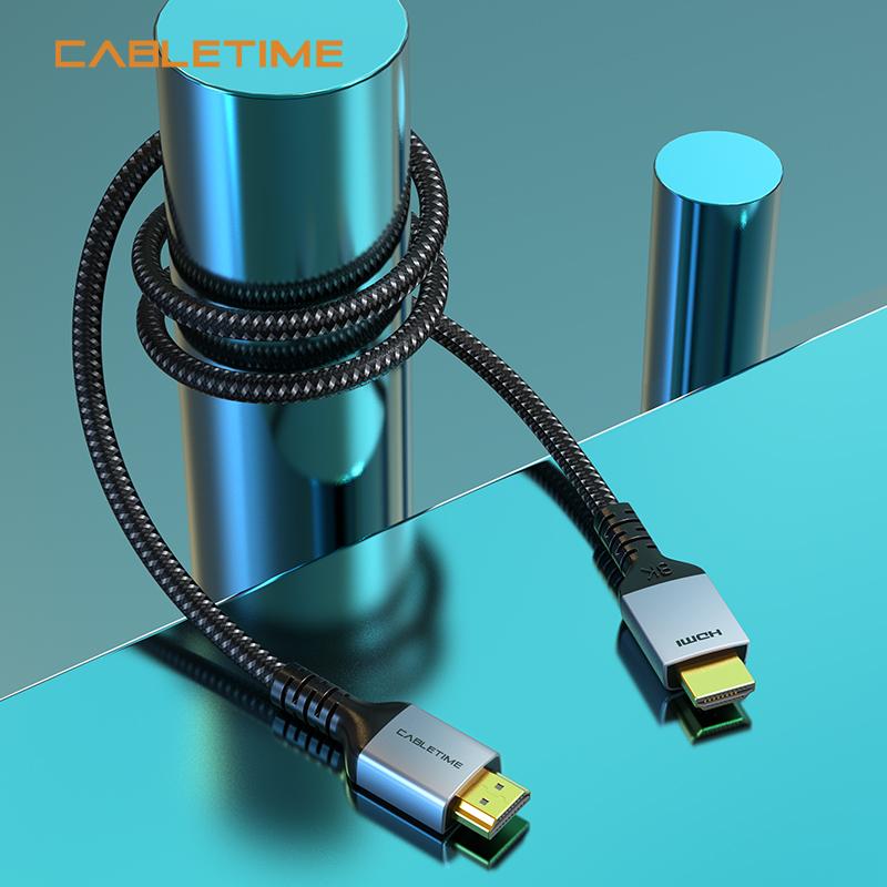 CABLETIME 8K PREMIUM HDMI 2.1 Cable, Gold plated, Support 8K/60HZ CT