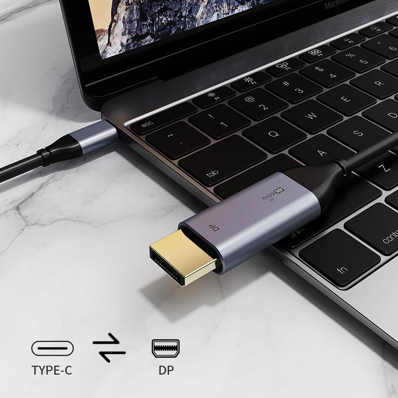 CABLETIME USB TYPE C TO DisPlayPort Cable 4K/60Hz 3