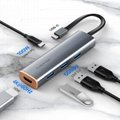 Portability 5-IN-1 USB-C to USB3.0×3+HDMI 4K60Hz +PD 100W Adapter 2