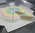 Ultrasonic frozen cake cutter with paper inserts 3