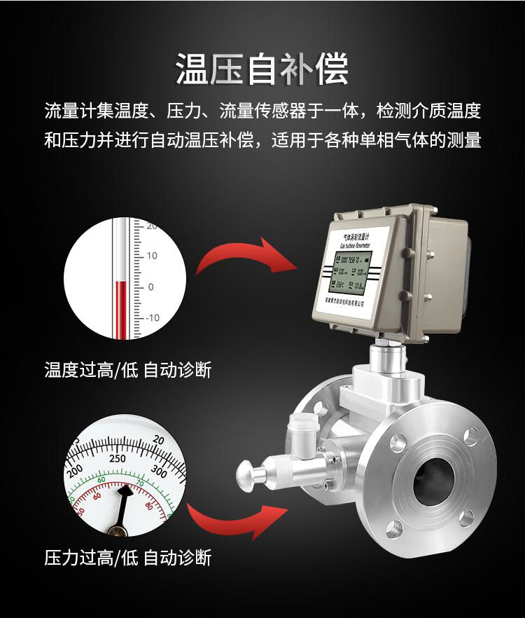 GTLWQ氣體渦輪流量計天然氣液化氣甲烷氮氣流量計 2