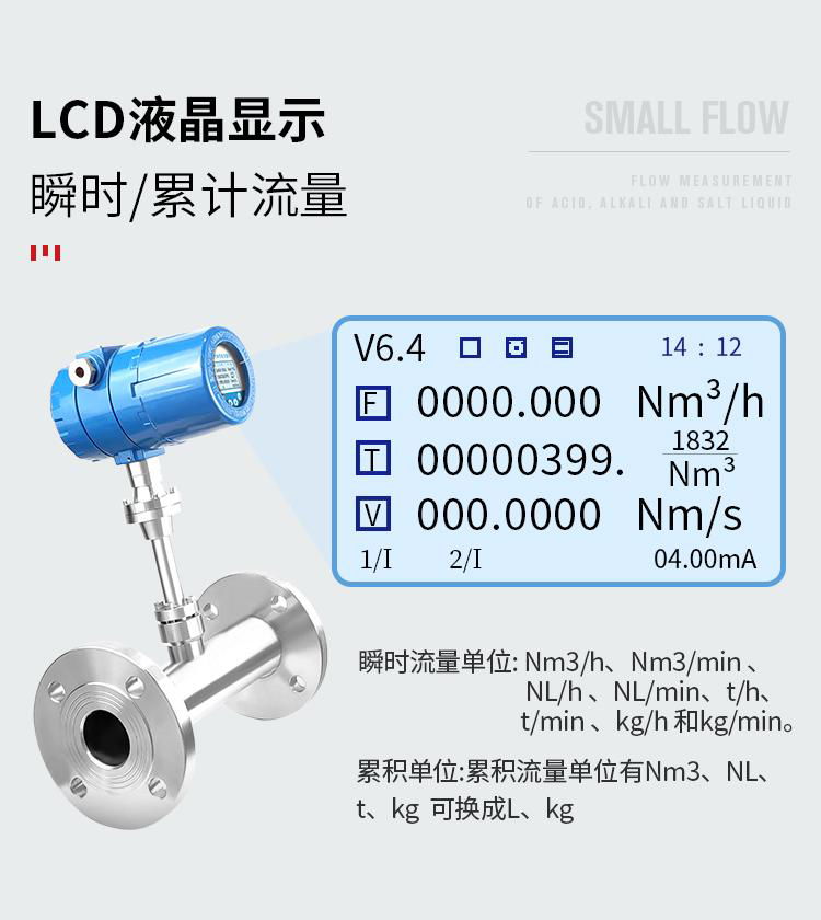 熱式氣體質量流量計插入式管道式液化氣氮氣沼氣空氣 3