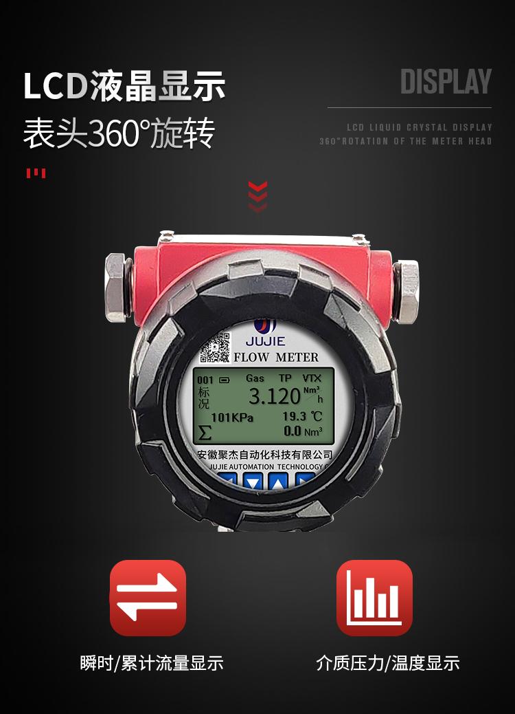 旋進旋渦流量計氣體煤氣天然氣液化氣氮氣氬氣流量計 2