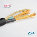 450/750V-YFF(YC) 3*10+1*6橡套电缆橡皮绝缘电力电缆