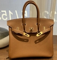 Birkin bag 30 black Togo leather With gold Buckle Full Handstitched 2