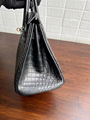 Birkin handbag Nilo CROCODILE With silver Buckle Full Handstitched   lady 4