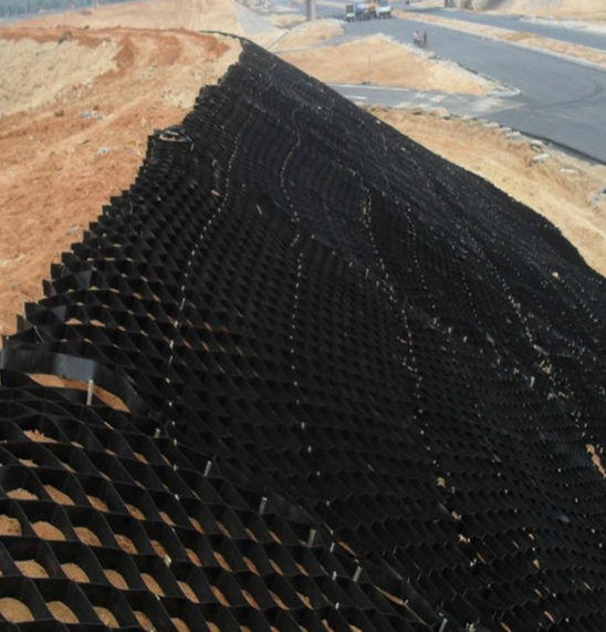 High strength honeycomb geocell with HDPE hole for slope protection  3