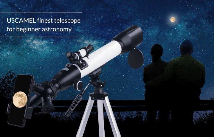 Uscamel Optics 3 Rotatable Eyepieces Telescope for Beginners 5