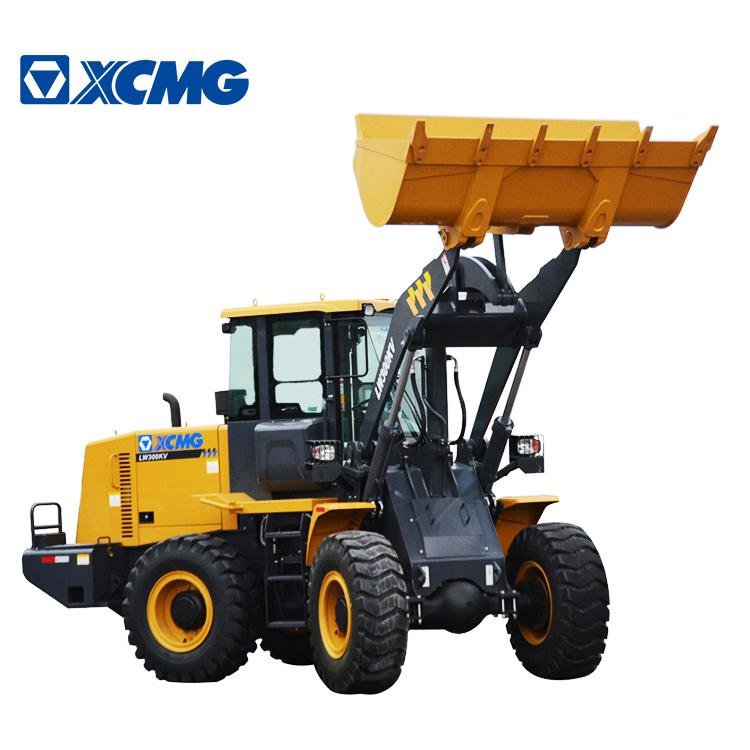 XCMG LW300KV 3ton small wheel loader garden tractor with front loader price 1