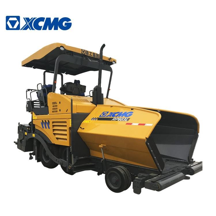 XCMG factory pave width 6m pavers RP603L full hydraulic wheel road paver machine 2