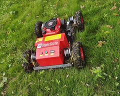 remote control mower with tracks for