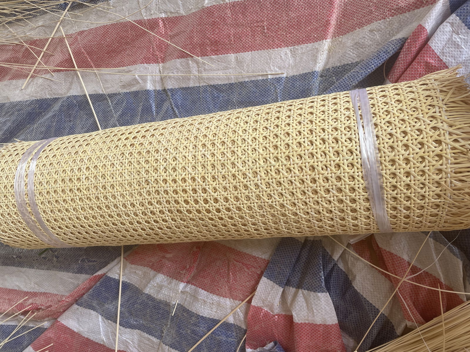 1/2\" open mesh rattan cane webbing 5