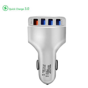 12V 30W 4  USB Ports Mobile Phone Car USB Socket Adapter Fast Car Charger 4