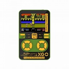 Handheld Console 500 in 1 Retro Video Game player with mini magnetic Power Bank