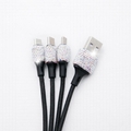 Crystal Decoration Charging Cable