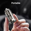 clear dual USB Car Charger