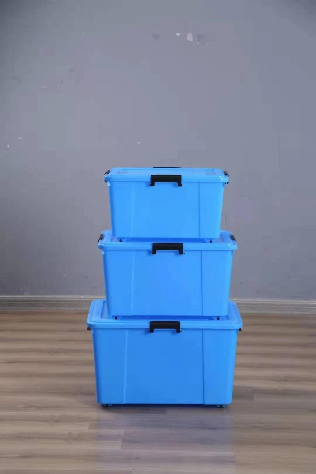 丹东市塑料收纳箱透明式收纳箱大规格衣物收纳箱 2