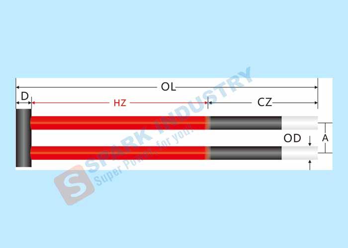 Silicon Carbide High Temperature Electric Heating Element Silicon Carbide Rod 14 2