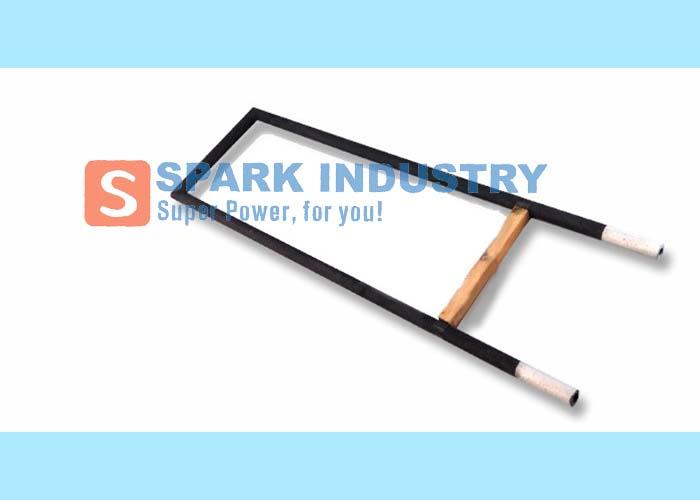 Wide U-shaped silicon carbide high-temperature electric heating element