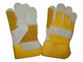 cow leather working glove double palm