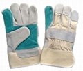 cow leather working glove double palm