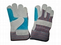 cow leather working glove double palm 5