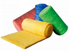 Glass wool insulation blanket for construction