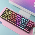 87% Keys Jelly Keycap Hot Swap Switches Wireless Gaming Mechanical Keyboard 3