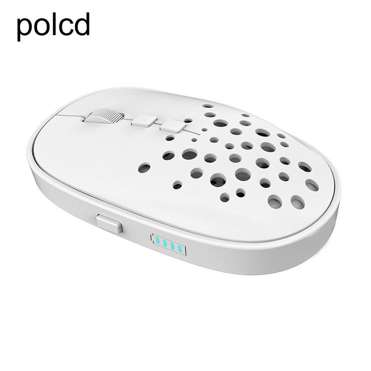 3 mode portable mini mice Honeycomb holes breathable BT Wireless hand mouse