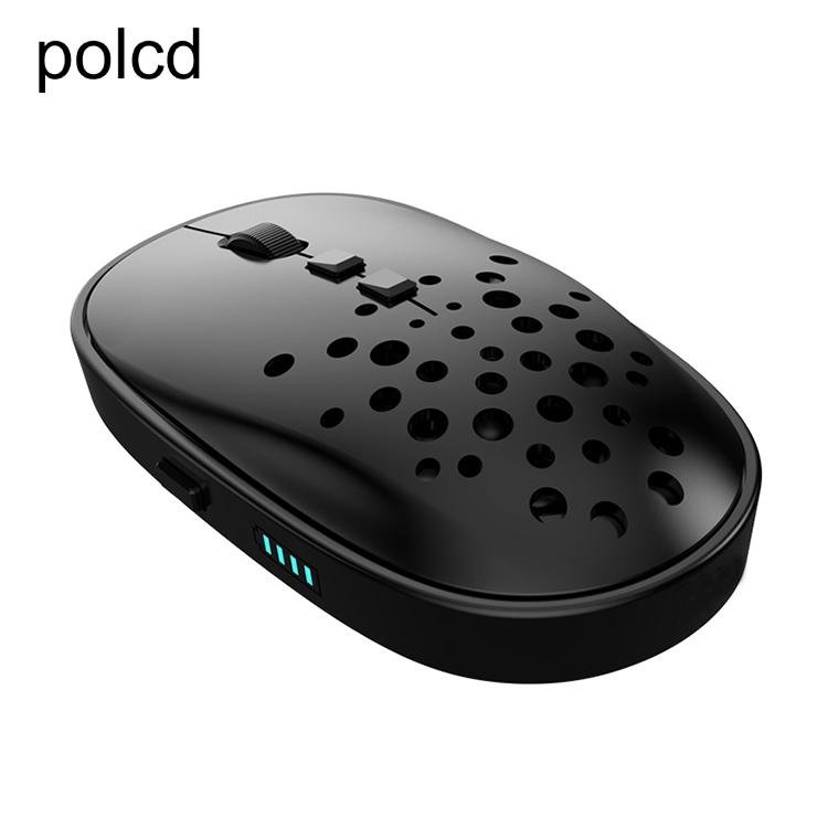 Wholesale BT Computer Mouse Silent Honeycomb Hole Rechargeable USB Wireless Mice 4
