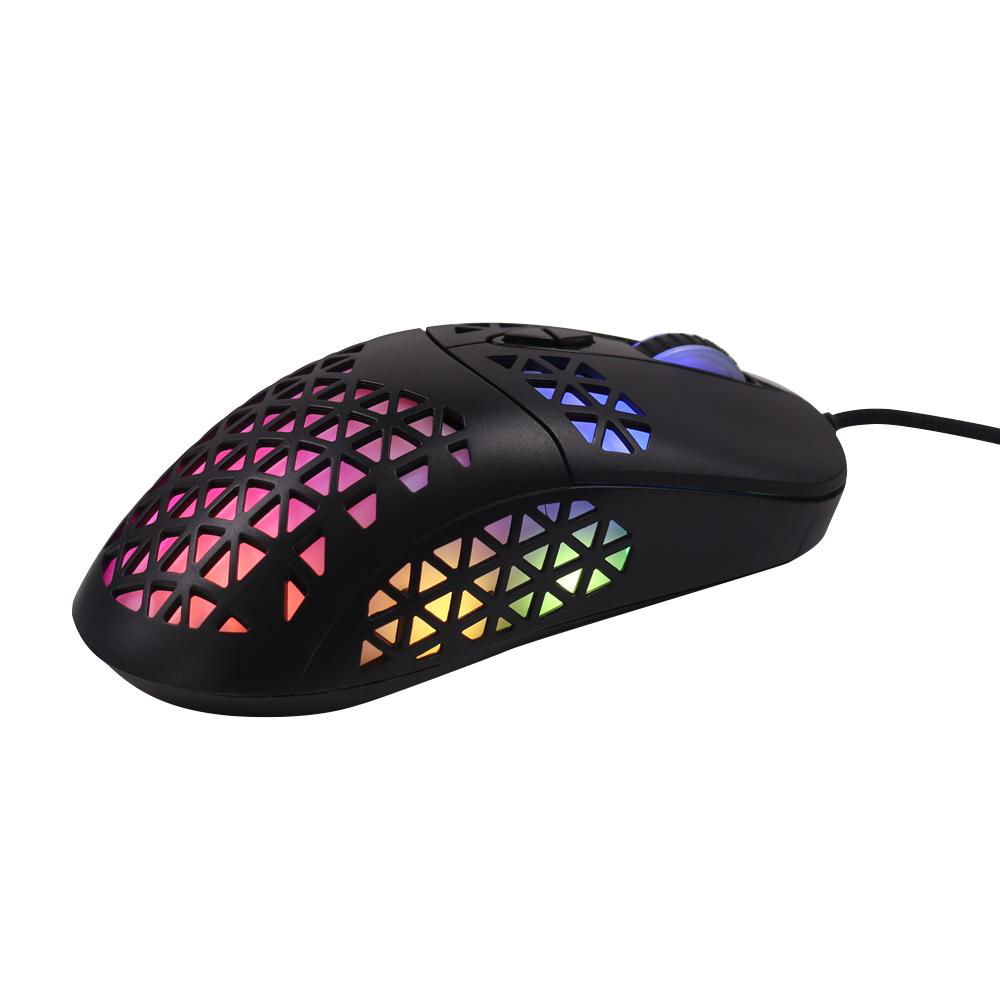 Manufacturer PC Ergonomic Game Mice RGB Honeycomb Backlight Gaming Wired Mouse 2