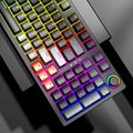 Full Keys Multimedia Grey White Colorblock keycaps Wireless Mechanical Keyboard 4
