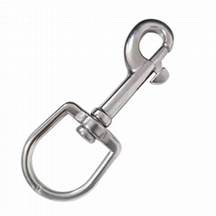 marine hardware 304/316 stainless steel oval swivel snap hook