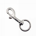 marine hardware 304/316 stainless steel round ring swivel snap hook 3