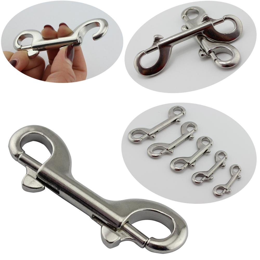 marine hardware 304/316 stainless steel double end snap hook 2