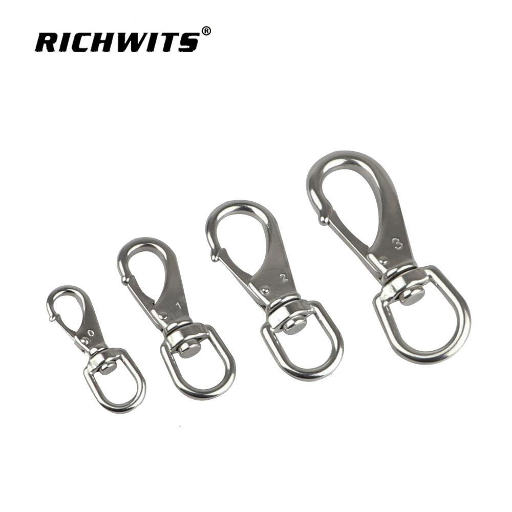 marine hardware 304/316 stainless steel swivel snap hook 3