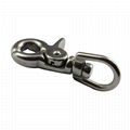 marine hardware 304/316 stainless steel trigger swivel snap hook	 4