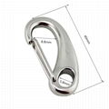 marine hardware 304/316 stainless steel egg shape spring hook 3