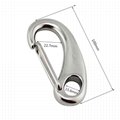 marine hardware 304/316 stainless steel egg shape spring hook 4