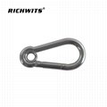 hardware 304/316 stainless steel carabiner hook with eyelet 5