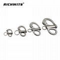 marine hardware 304/316 stainless steel fixed eye snap shackle 1