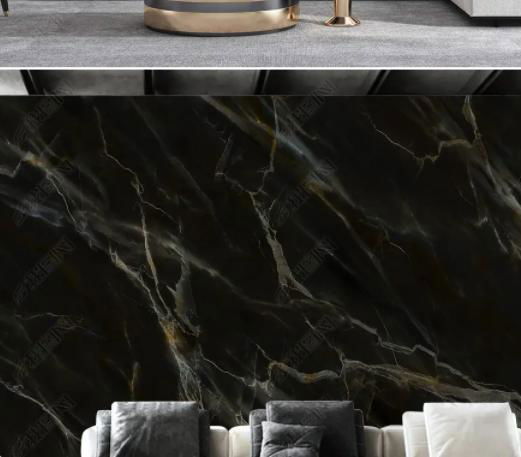 Factory direct black marble stone tiles wall stone for home office hotel club 4