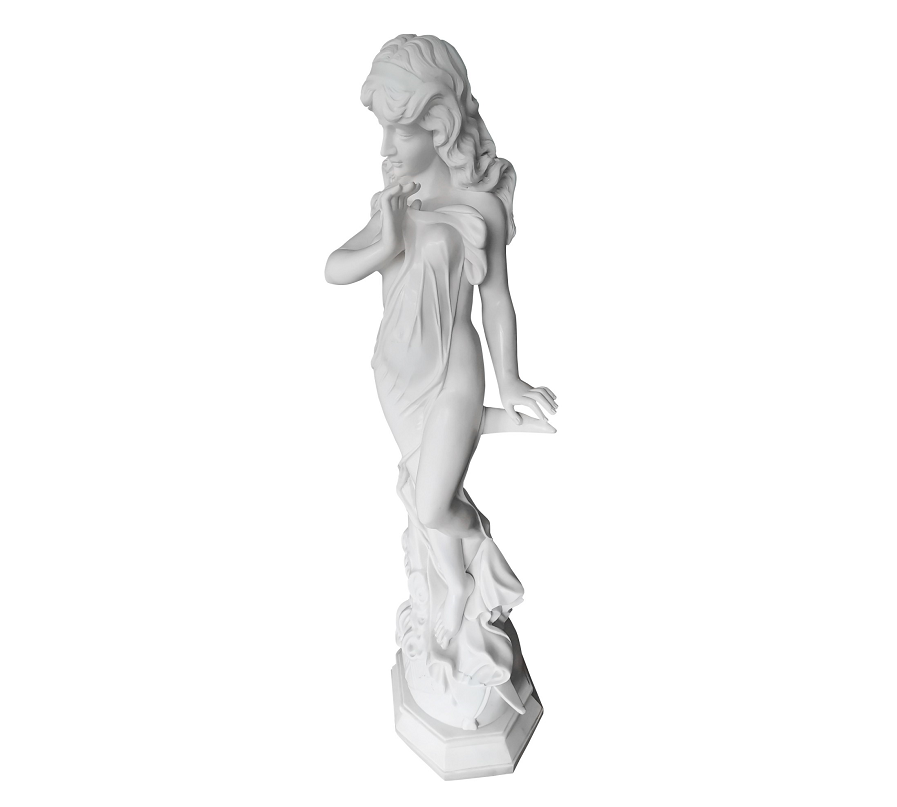 The latest high quality white Goddess sculpture for villa park white marble woma 5