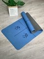 Eco-Friendly TPE Pilates Exercise Yoga Mat with Carrying Case