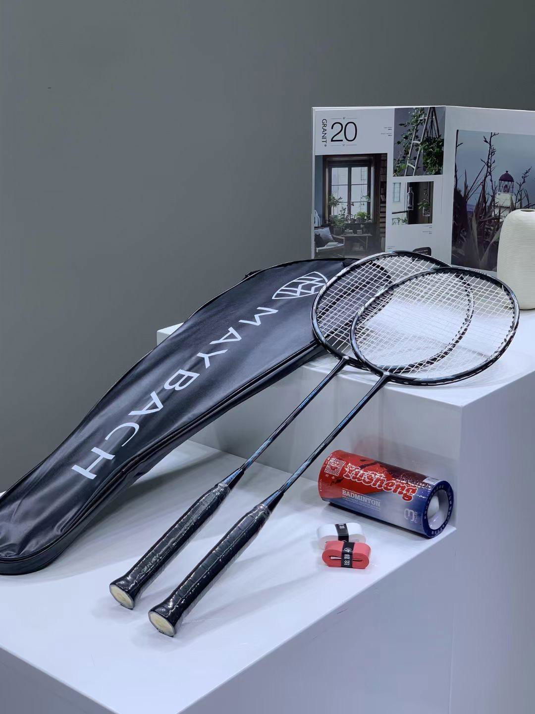 KEY Style Maybach Badminton 2-Racquet Kit With Bag Black Brand New Product 3