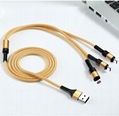 Line fish dragon Universal Type C 3 in 1 Charging Data Cable For Phone 8