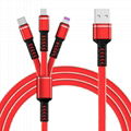 Yunshe 3 in 1 Multi Function USB Charging Data Cable