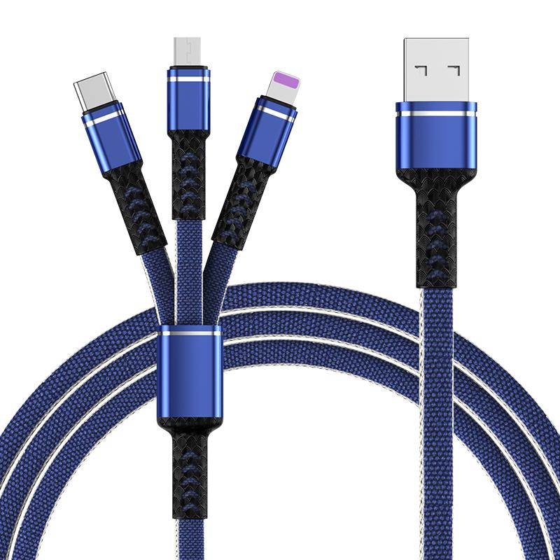 Yunshe 3 in 1 Multi Function USB Charging Data Cable 2